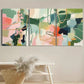 3pcs Modern Minimalist Vibrant Abstract Metal Print Ready to Hang Art