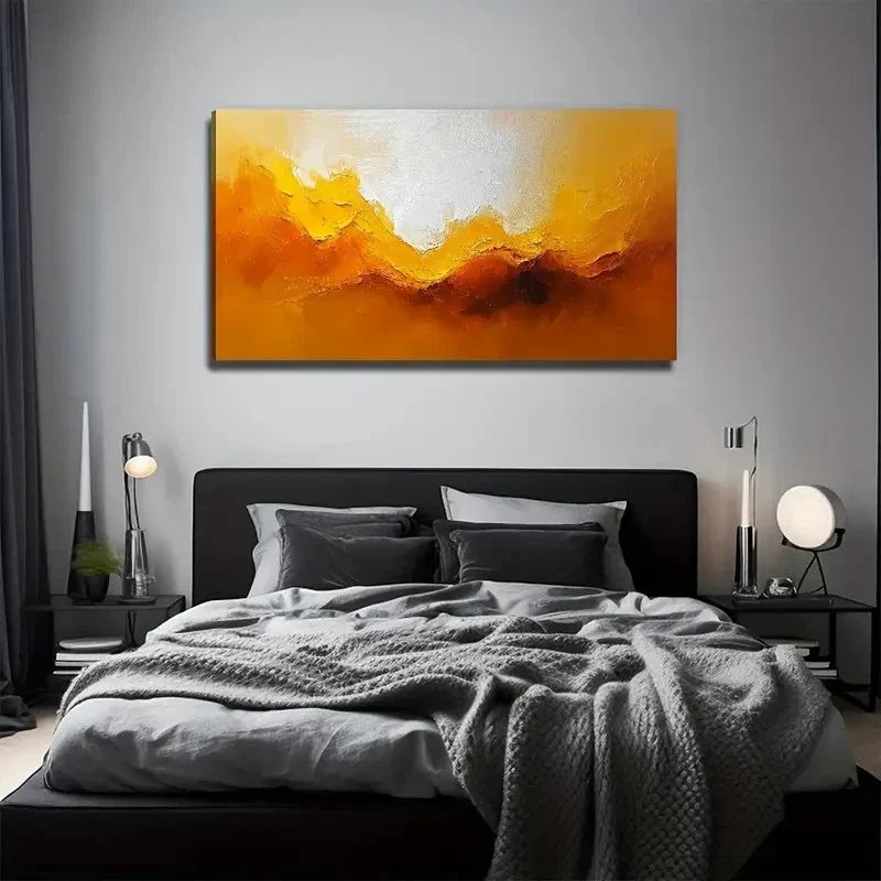 Modern Landscape Paint Spring Wall Art Canvas Office Home Room Framed 120x60cm