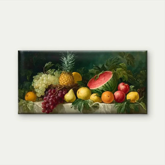 Tropical Pineapple Wall Art Canvas Office Home Room Framed 120x60cm