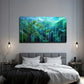 Abstract Green Tree Décor Wall Art Canvas Office Home Room Framed 120x60cm