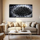 Abstract Metallic Spiked Wall Art Canvas Office Home Room Framed 80x45cm
