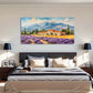 Modern Farmhouse Lavender Field Wall Art Canvas Office Home Room Framed 120x60cm
