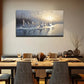 Birds Dancing The Water Surface Wall Art Canvas Office Home Room Framed 120x60cm
