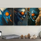 3pcs Featuring a Forest Demon Wall Art Set Canvas Framed 40x60cm - High Quality Print 100% Australian Made Wall Canvas Ready to Hang
