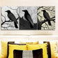 3pcs  The Psychic Crow Wall Art Set Canvas Framed 40x60cm - High Quality Print 100% Australian Made Wall Canvas Ready to Hang