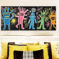 3pcs   Surreal character graffiti Metal Print Ready to Hang Art