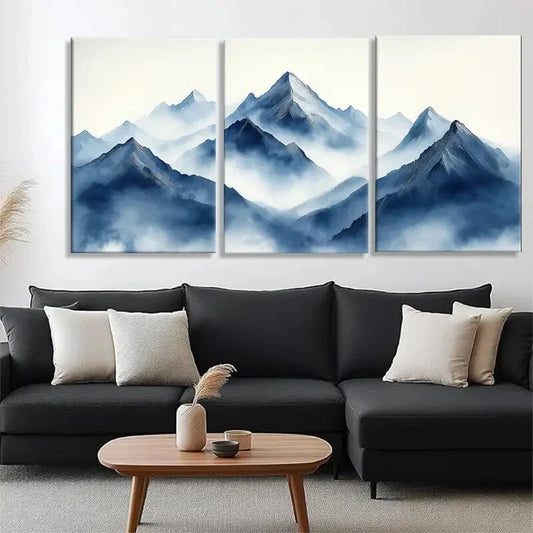 3pcs Mist Tranquil Landscape Majestic Perfect Wall Art Set Canvas Framed 40x60cm - High Quality Print 100% Australian Made Wall Canvas Ready to Hang