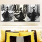 3pcs  A model Art Painting Luxurious   Metal Print Ready to Hang Art