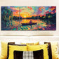 3pcs Abandoned lake (2) Wall Art Set Canvas Framed 40x60cm - High Quality Print 100% Australian Made Wall Canvas Ready to Hang