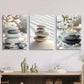 3pcs  Zen art, purify mind poster, yoga  Metal Print Ready to Hang Art