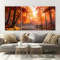 3pcs Autumn Landscape Modern Style Metal Print Ready to Hang Art