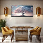 Serene Cherry Blossom Tree Wall Art Canvas Office Home Room Framed 120x60cm