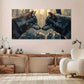 Two Wolf Leaders Wall Art wall canvas office home room framed 120x60cm