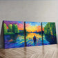 3pcs  Abandoned Lake,  Wall Art Set Canvas Framed 40x60cm - High Quality Print 100% Australian Made Wall Canvas Ready to Hang