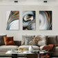 3pcs modern art, stylish line painting  Metal Print Ready to Hang Art