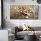Vintage Farmhouse Floral Wall Art wall canvas office home room framed 80x45cm