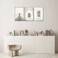 3pcs Touch of Sophistication Geometric Pattern Metal Print Ready to Hang Art