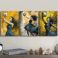 3pcs  Football goddess Wall Art Set Canvas Framed 40x60cm - High Quality Print 100% Australian Made Wall Canvas Ready to Hang