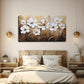 Flowers Landscape Abstract Wall Art Canvas Office Home Room Framed 80x45cm