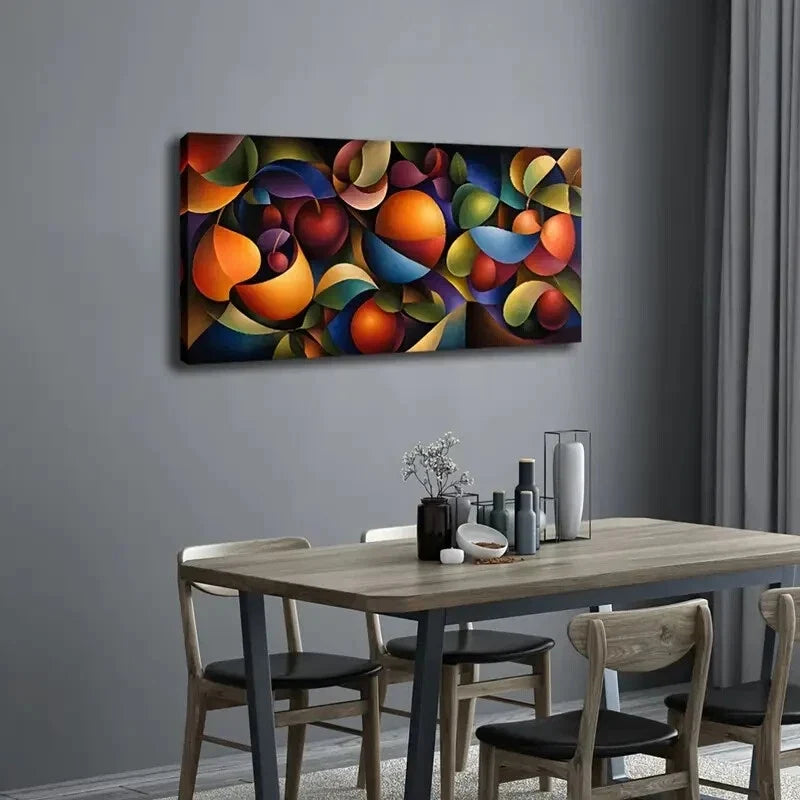 Inspired Design Vibrant Colors Wall Art Canvas Office Home Room Framed 120x60cm