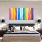 Abstract Stripes Colorful Wall Art Canvas Office Home Room Framed 120x60cm