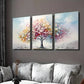3pcs Blooming Rainbow Flower Tree Wall Art Set Canvas Framed 40x60cm - High Quality Print 100% Australian Made Wall Canvas Ready to Hang
