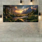 3pcs Vibrant Nature Scene Starry Sky & Snowy Metal Print Ready to Hang Art