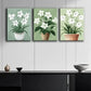 3pcs Elegant Floral Triptych Perfect Wall Art Set Canvas Framed 40x60cm - High Quality Print 100% Australian Made Wall Canvas Ready to Hang