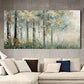 Abstract Art Forest Trees wall canvas office home room framed 120x60cm