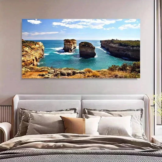 Great Ocean Road Wall Art Canvas Office Home Room Framed 120x60cm