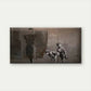 Curious Children Peeking Wall Art Canvas Office Home Room Framed 120x60cm
