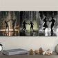 3pcs Walk in the rain Couple Wall Art Set Canvas Framed 40x60cm - High Quality Print 100% Australian Made Wall Canvas Ready to Hang