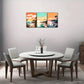 3pcs Coastal Beach Scenes with Sunrise & Sunse tMetal Print Ready to Hang Art