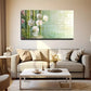 Tranquil Bamboo And Orchid Wall Art canvas office home room framed 120x60cm