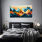 Abstract Mountain Decorative Wall Art Canvas Office Home Room Framed 80x45cm
