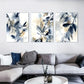 3pcs  Floral Abstract Ink Painting Metal Print Ready to Hang Art