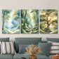 3pcs Featuring a Serene Forest Path And River Metal Print Ready to Hang Art