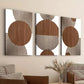 3pcs Abstract Geometric Circular Elegant Art Wall Art Set Canvas Framed 40x60cm - High Quality Print 100% Australian Made Wall Canvas Ready to Hang
