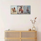 3pcs Mexican Cowboy Vintage Painting Wild West Metal Print Ready to Hang Art