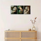 3pcs Disco Ball and Classical Characters Poster Metal Print Ready to Hang Art