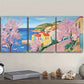 3pcs he cherry blossoms open Metal Print Ready to Hang Art
