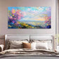 Impressionist Colorful Forest Wall Art Canvas Office Home Room Framed 120x60cm