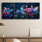 3pcs Glowing Butterfly Colorful Nature Perfect Wall Art Set Canvas Framed 40x60cm - High Quality Print 100% Australian Made Wall Canvas Ready to Hang
