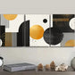 3pcs  Featuring Flowing White And Golden Designs Wall Art Set Canvas Framed 40x60cm - High Quality Print 100% Australian Made Wall Canvas Ready to Hang