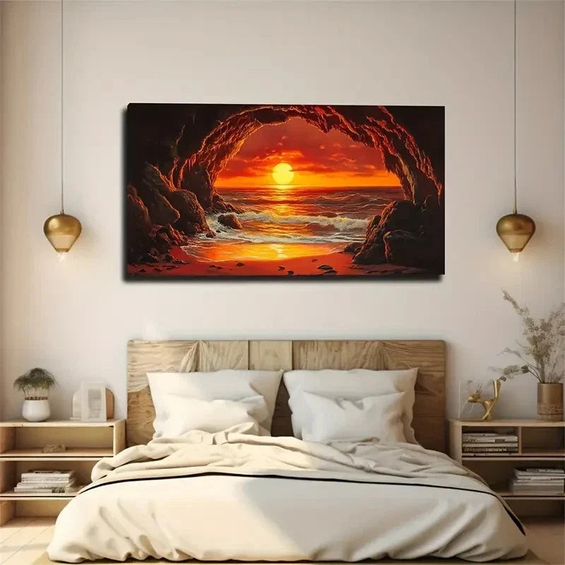 Exaggerated Style Creative Wall Art Canvas Office Home Room Framed 120x60cm