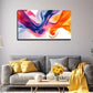 Vibrant Abstract Landscape Wall Art Canvas Office Home Room Framed 120x60cm