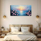 Purple And Orange-Yellow Clouds Wall Art Canvas Office Home Room Framed 120x60cm