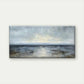 Abstract Textured Seascape Wall Art Canvas Office Home Room Framed 120x60cm