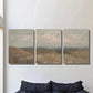 3pcs  Vintage beach painting, seascape  Metal Print Ready to Hang Art