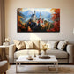 Vibrant Autumn Colors Wall Art Canvas Office Home Room Framed 80x45cm